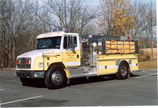 Tanker 66
196 Freightliner, Darley, 500 gpm, 1,800 gallon capacity.